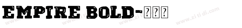 Empire Bold字体转换